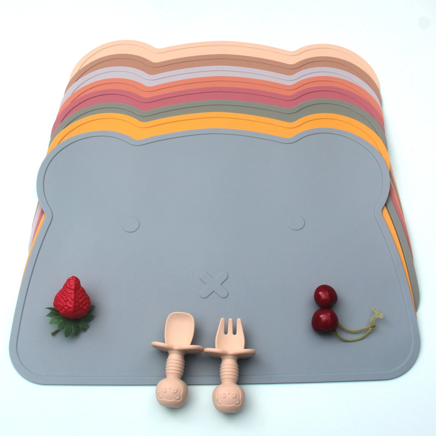 10 pcs Bear Silicone Dinner Set