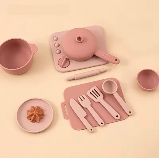 Silicone Kitchen Toy Set