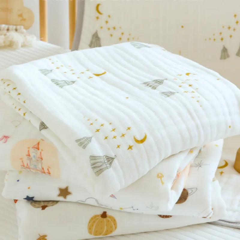 6 Layer Bamboo Muslin Swaddle Blanket