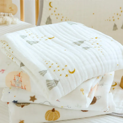 6 Layer Bamboo Muslin Swaddle Blanket