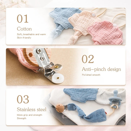 Sea Shell  Silicone Pacifier Clip