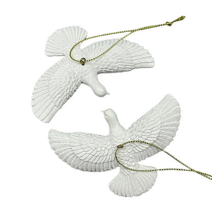 Dove Ornaments - 2 Pcs