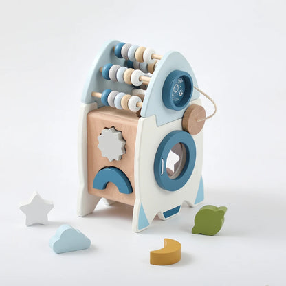 Montessori Wooden Rocket Toy