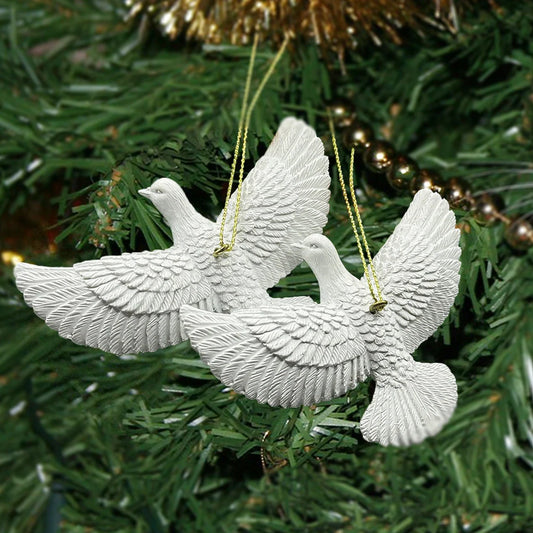 Dove Ornaments - 2 Pcs