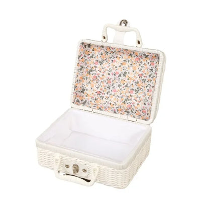 Vintage Rattan Storage Box