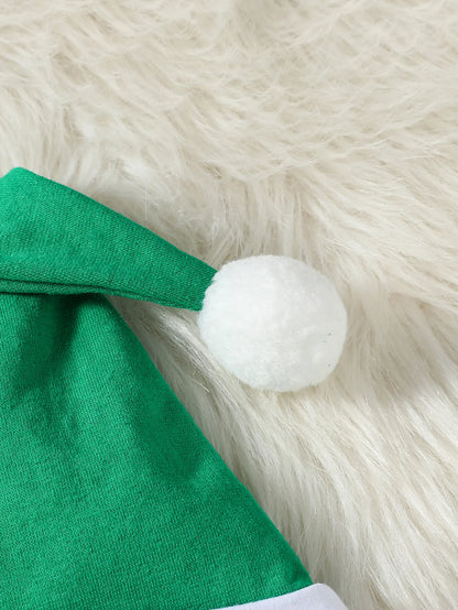 Baby Elf Christmas Jumpsuit & Hat Set-2Pcs
