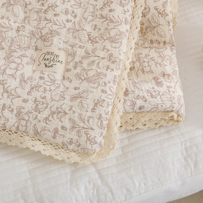 Floral Cotton Baby Blanket