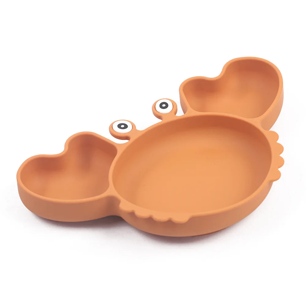 9Pcs Crab Silicone Dinner Set