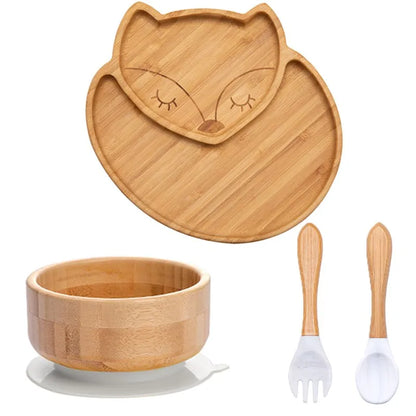 Foxy 4pcs Bamboo Dinner Sets