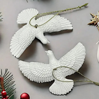 Dove Ornaments - 2 Pcs
