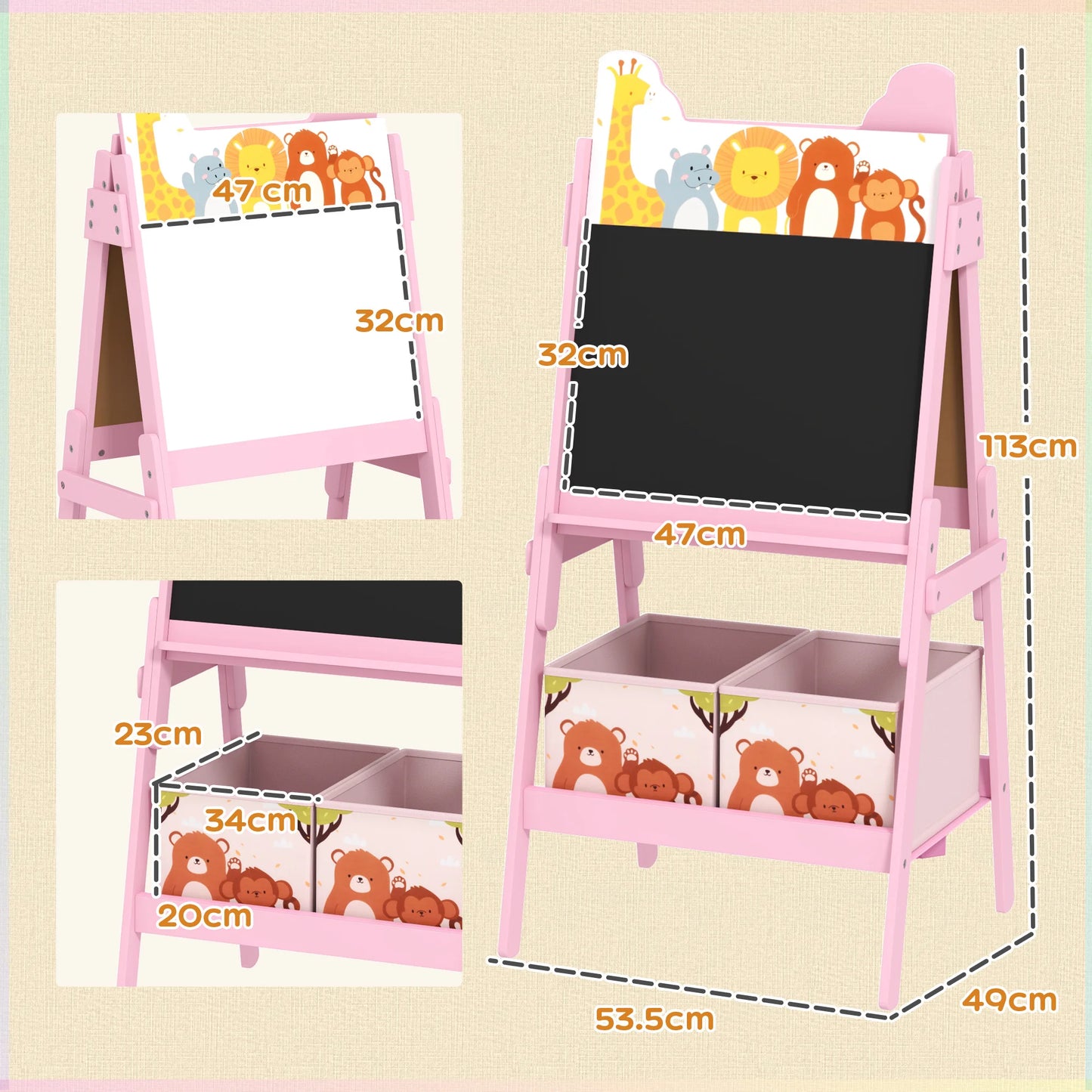 2 in 1 Kids Easel