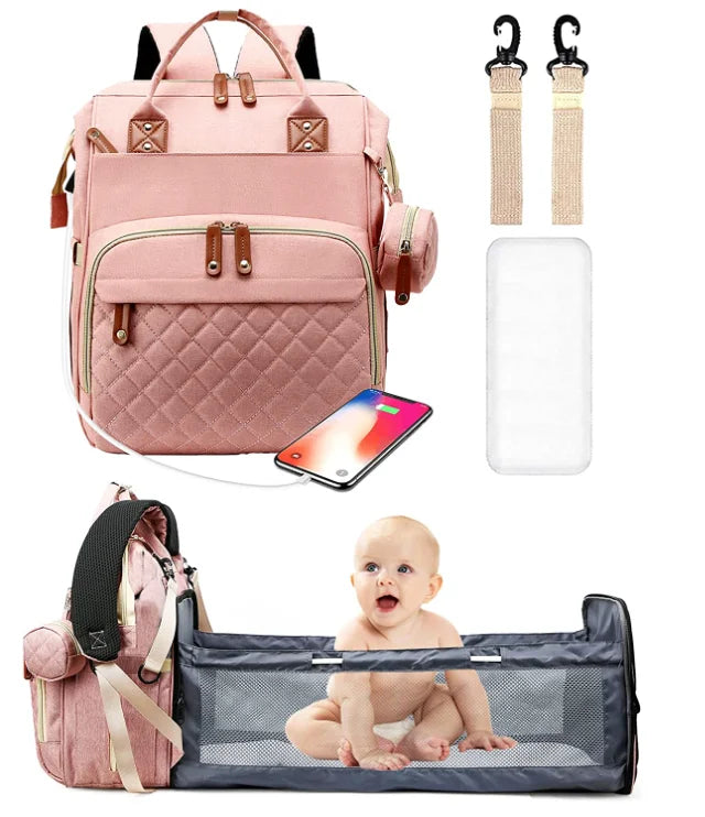 Diaper Bag with USB Charger