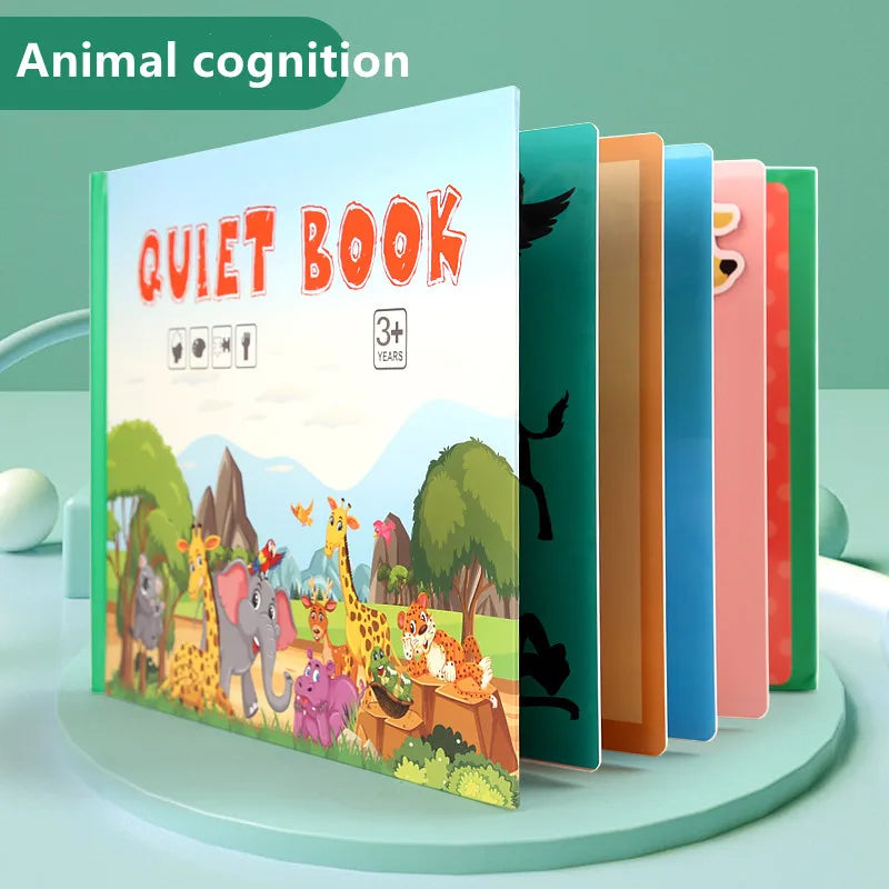 Magic Quiet Book with Reusable Stickers