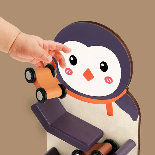 Animal Wooden Car Ramp Racer