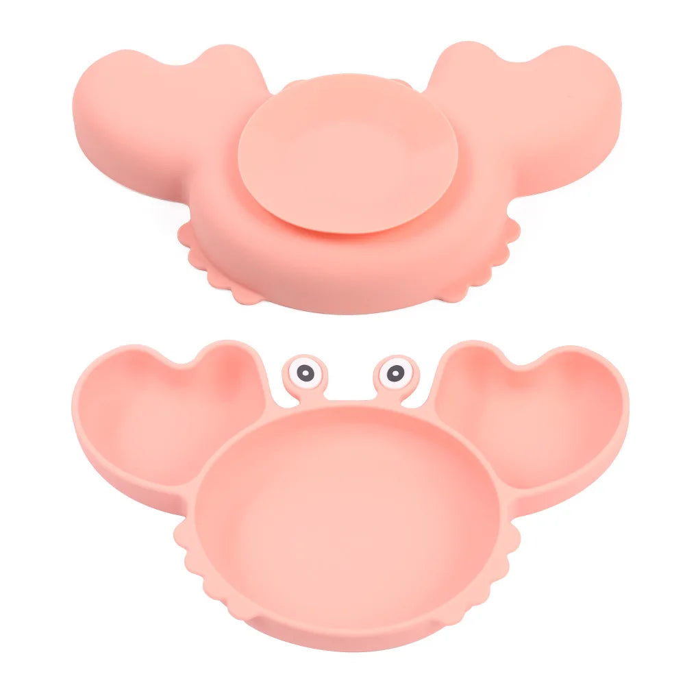 9Pcs Crab Silicone Dinner Set