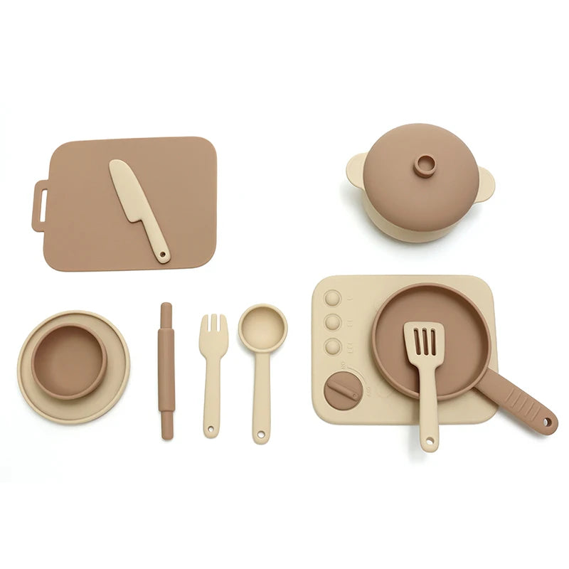 Silicone Kitchen Toy Set