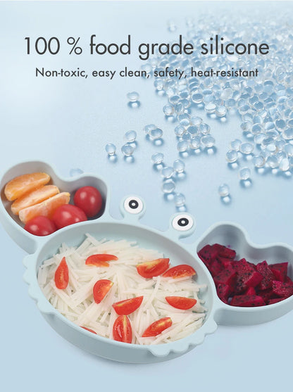 9Pcs Crab Silicone Dinner Set