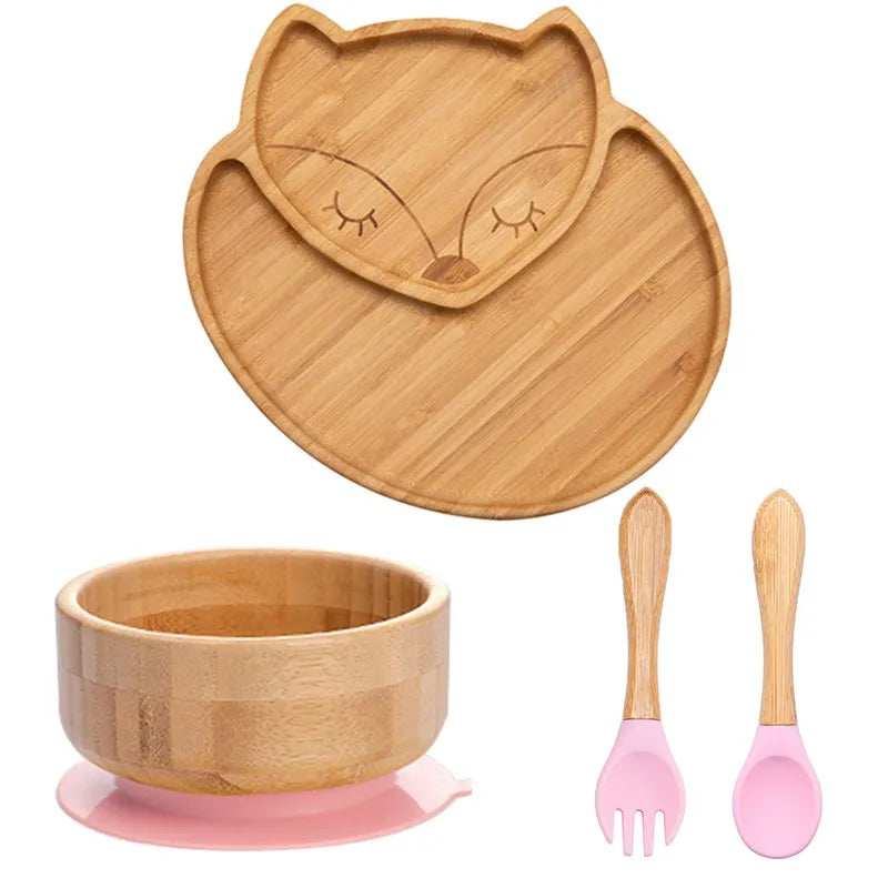 Foxy 4pcs Bamboo Dinner Sets