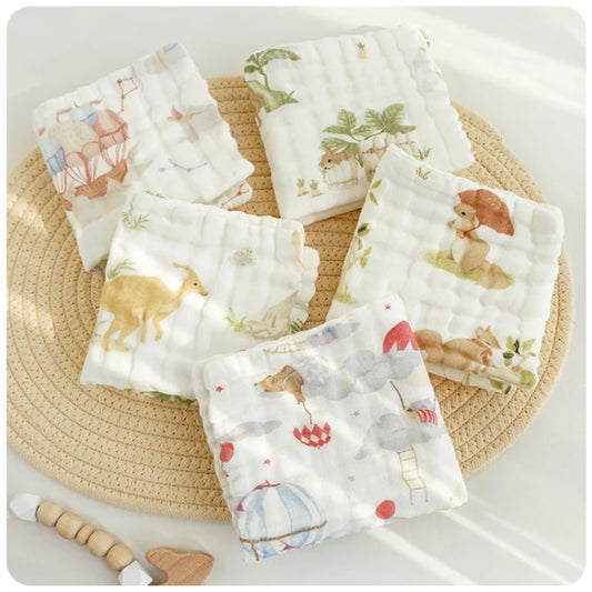 Cotton Gauze Handkerchief (5 pcs)