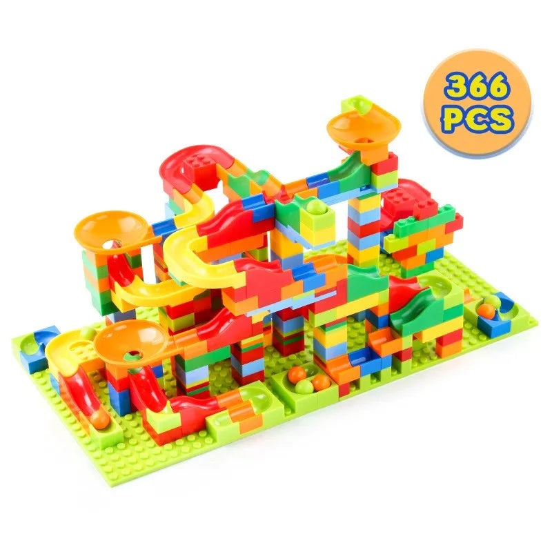 Marble Run Maze Building Blocks Set (84–504 PCS)