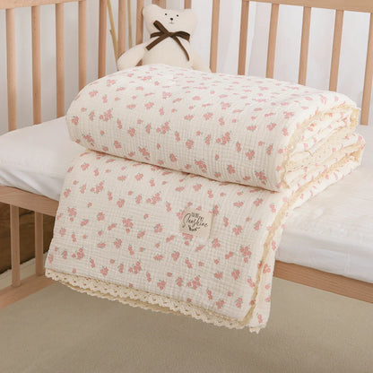 Floral Cotton Baby Blanket