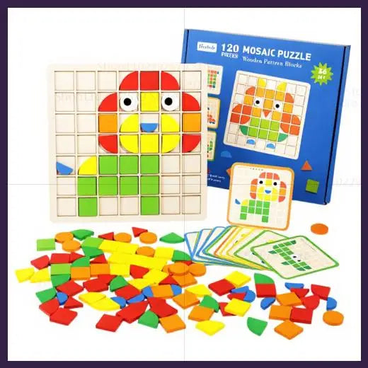 Wooden Mosaic Puzzle _ (120 pcs)