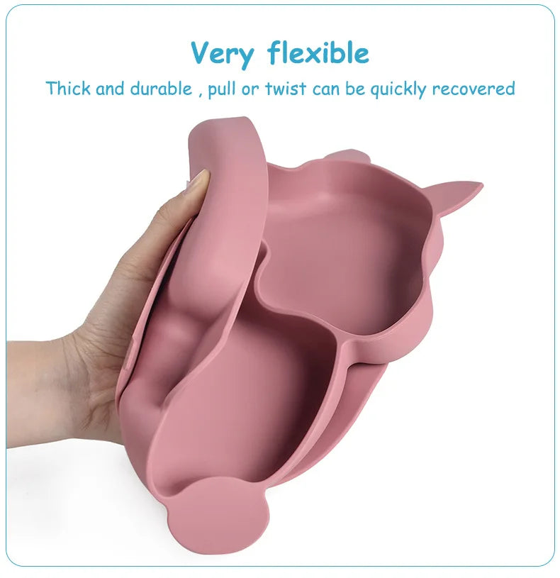 9 Pcs Fox Silicone Dinner Set