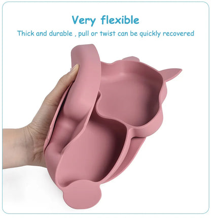 9 Pcs Fox Silicone Dinner Set