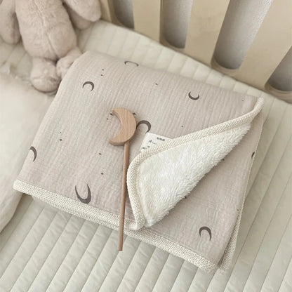 Classic Pure Cotton Fleece Baby Blanket