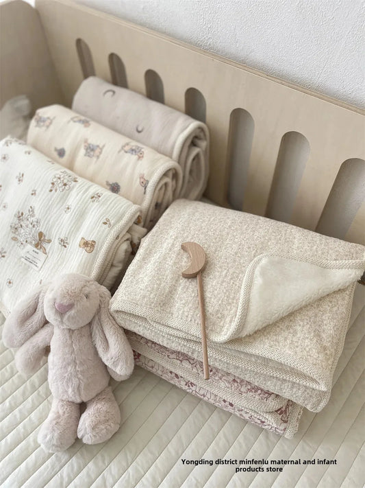 Classic Pure Cotton Fleece Baby Blanket