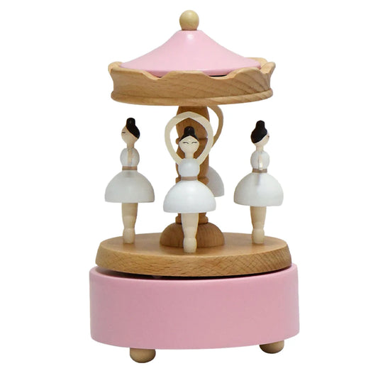 Wooden Rotating Ballerina Music Box