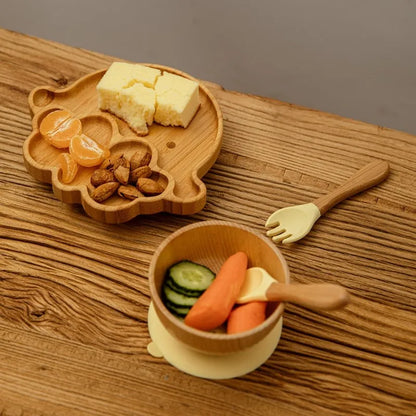 Sheep 4pcs Bamboo Dinner Sets