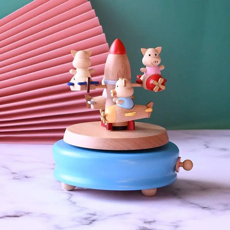Piggy on Plane Carousel