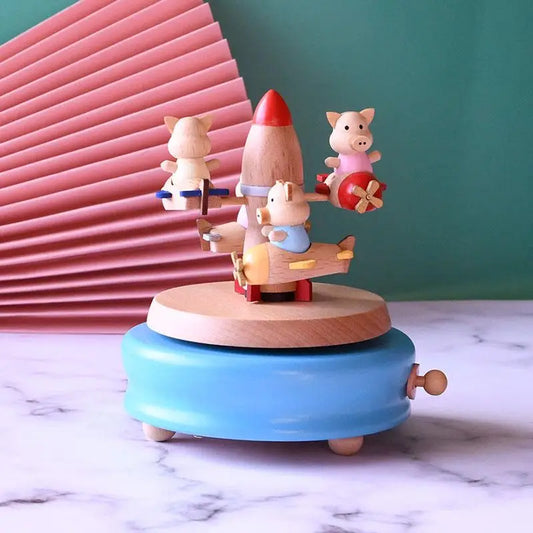 Piggy on Plane Carousel