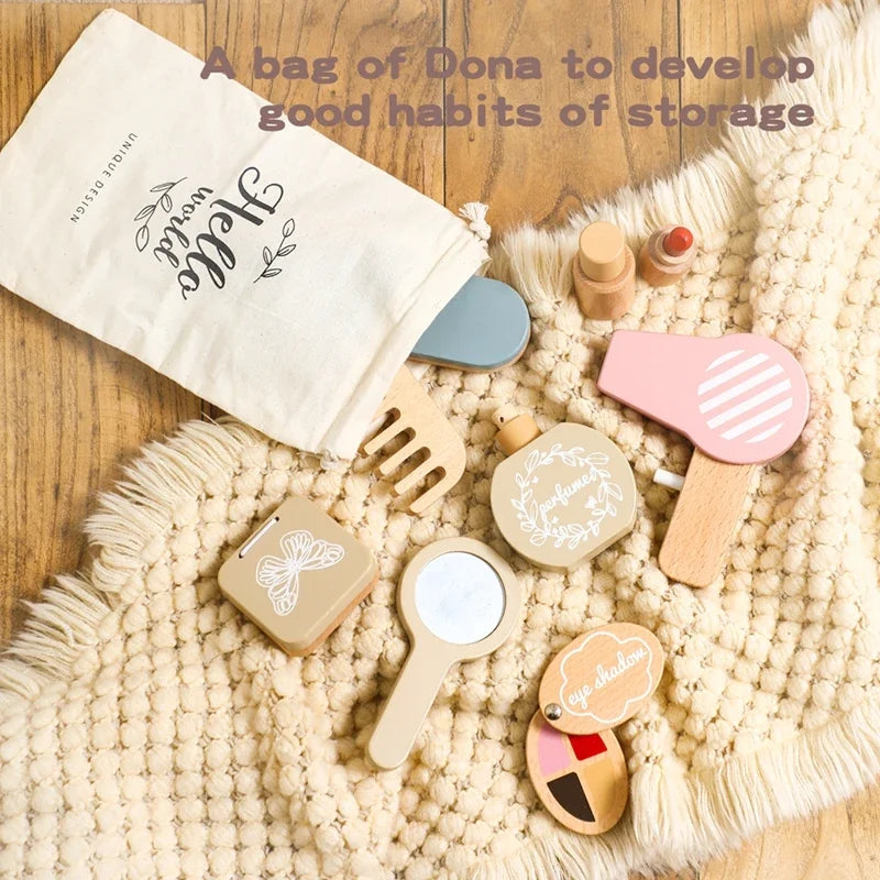 Wooden Makeup Pretend Play Set