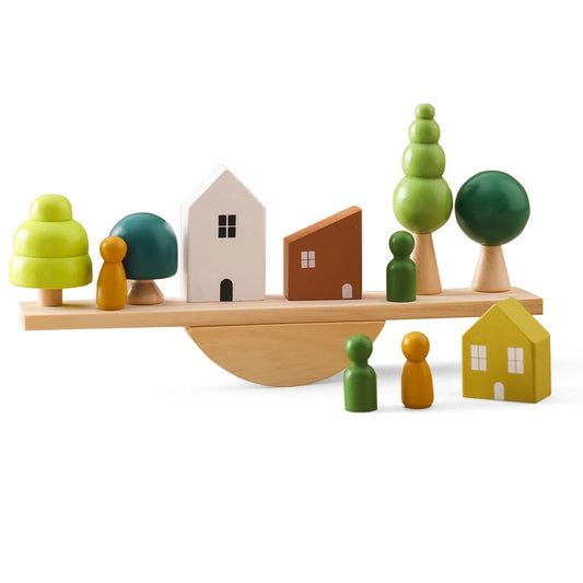 Montessori Forest House Stacking Toy