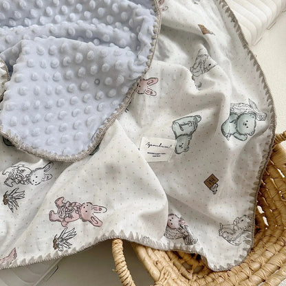 Two Layer Cotton Mink Blanket