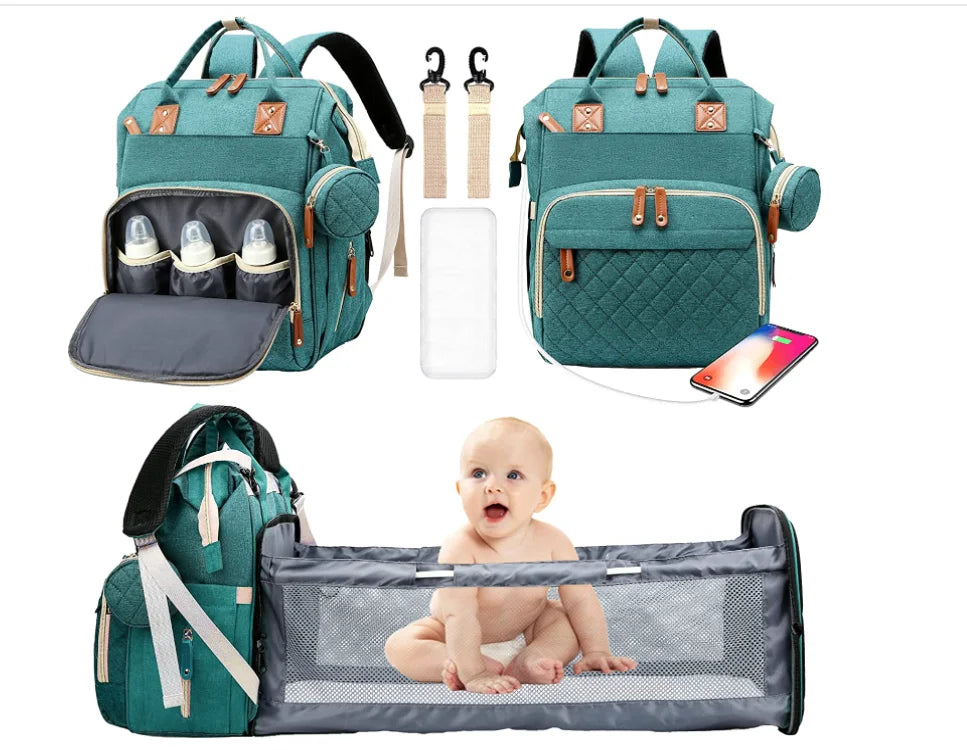 Diaper Bag with USB Charger