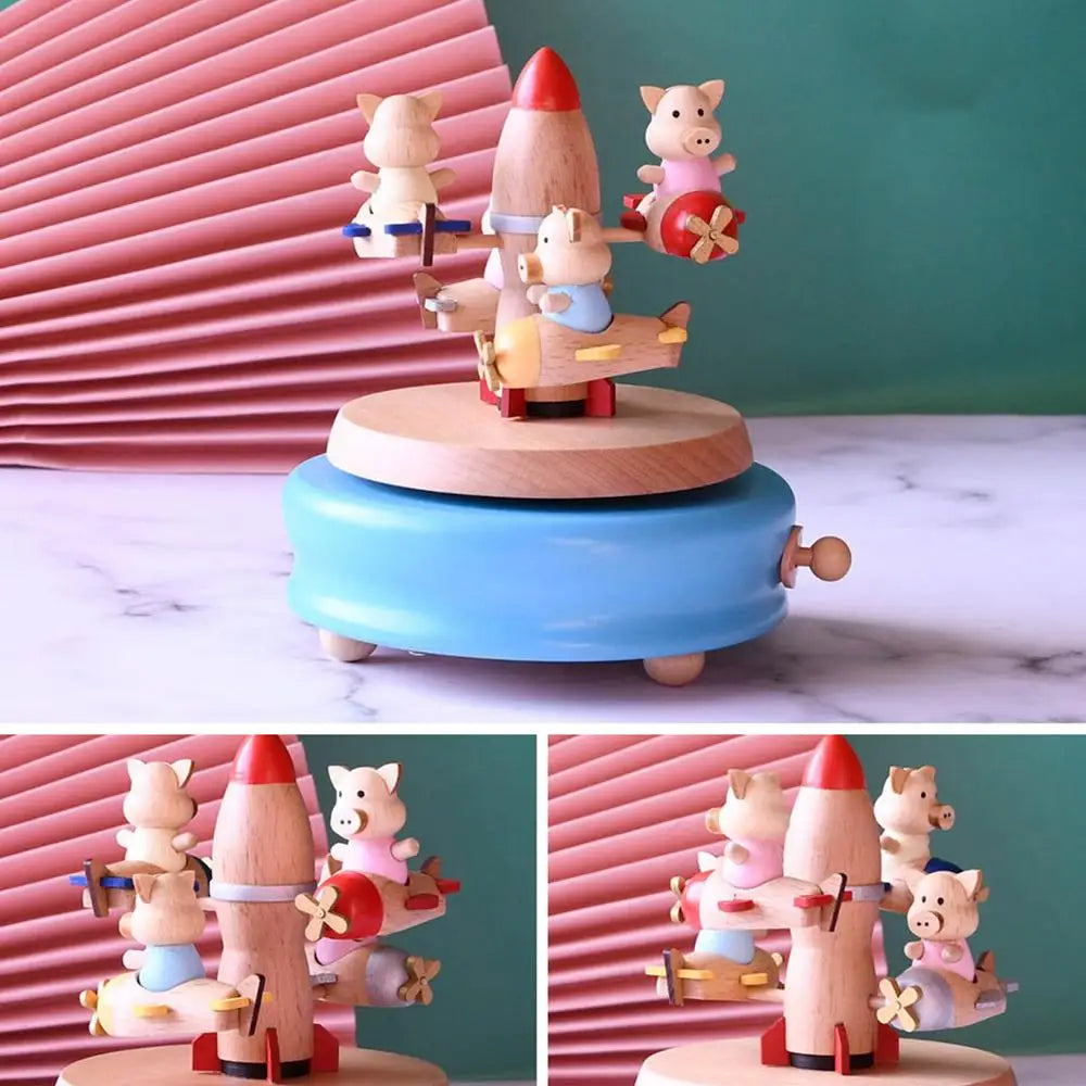 Piggy on Plane Carousel