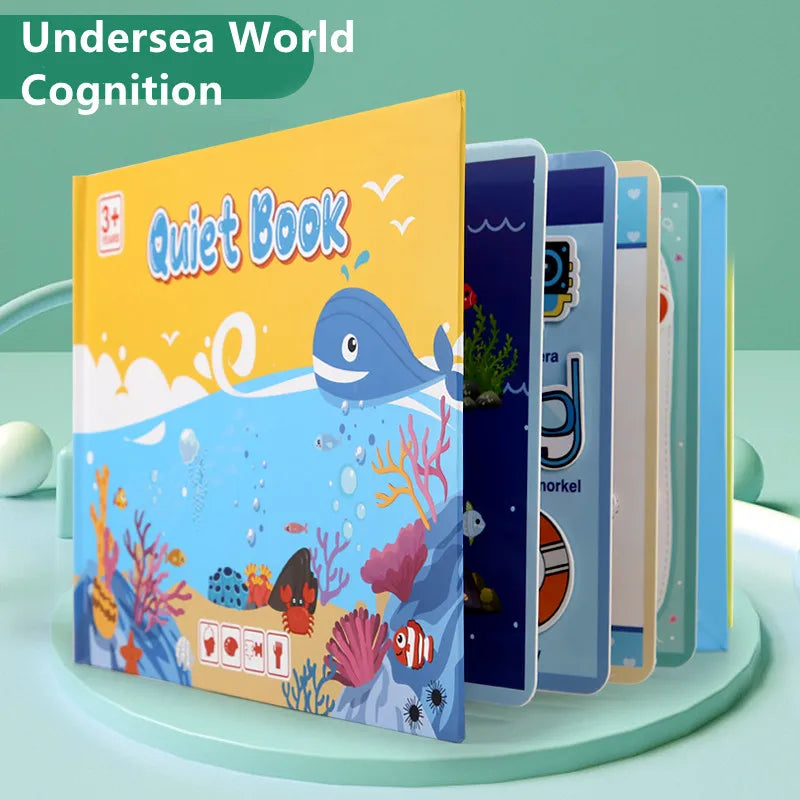 Magic Quiet Book with Reusable Stickers