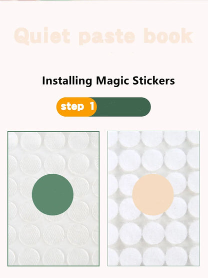 Magic Quiet Book with Reusable Stickers
