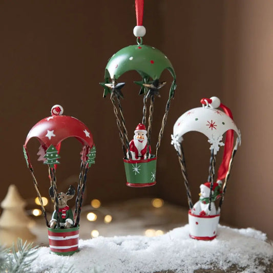 Christmas Hot Air Balloon Ornament