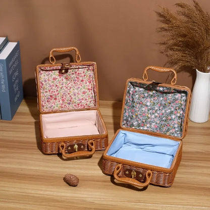 Small Vintage Rattan Box