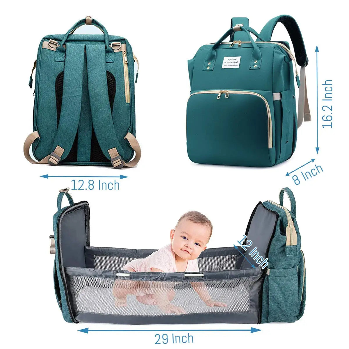 Diaper Bag with USB Charger