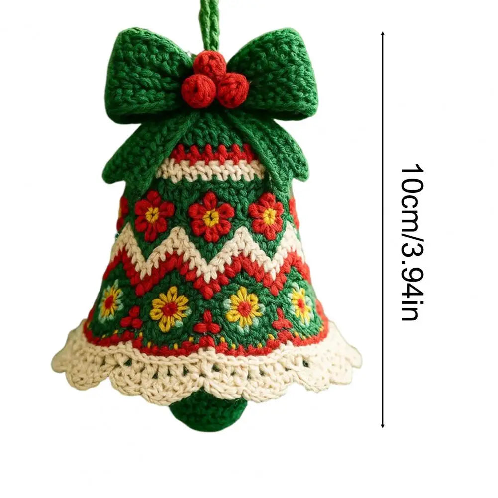 Knitted Christmas Bell Ornament