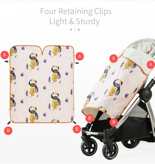 Winter Windproof Warm Baby Stroller Blanket
