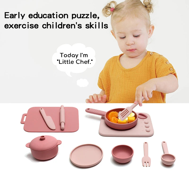 Silicone Kitchen Toy Set