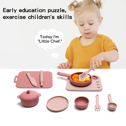 Silicone Kitchen Toy Set