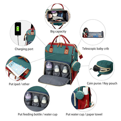Diaper Bag with USB Charger