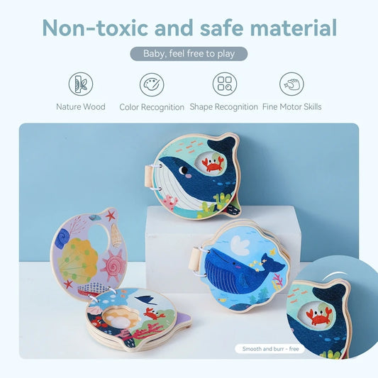 Montessori Wooden Ocean Adventure Book